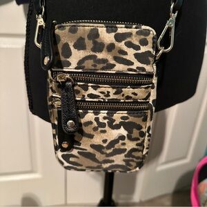 Chicos Leopard Print‎ Crossbody Bag
